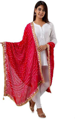 raj-rajeshwari collection Art Silk Printed Women Dupatta