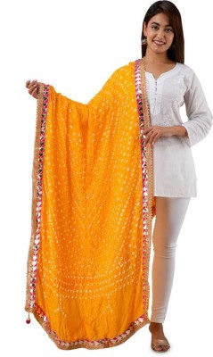 MANGAL MURTI CREATION Art Silk Polka Print Women Dupatta