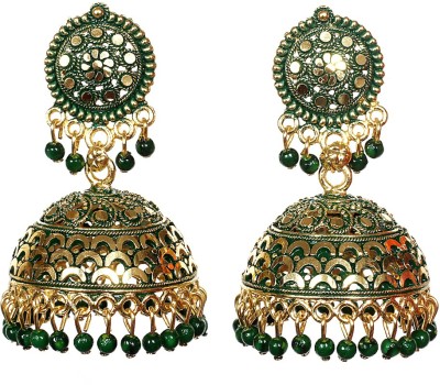 Vihot Jewellery Jewellery Handcrafted Pearl Brass Jhumki Earring