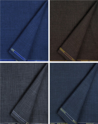 JHABAK'S Viscose Rayon Self Design Trouser Fabric
