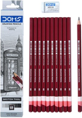 DOMS Drawing & Sketching- Grade 6B Pencil(Pack of 80)