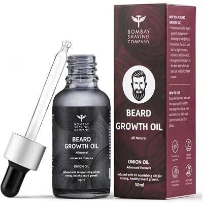 BOMBAY SHAVING COMPANY Company Natural Onion Beard Oil For Stimulating Healthy & Fast Beard Growth Hair Oil(30 ml)