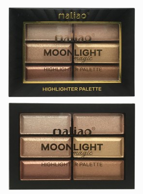 maliao Moon Light Magic Highlighter Palette S4 Highlighter(Multicolor)