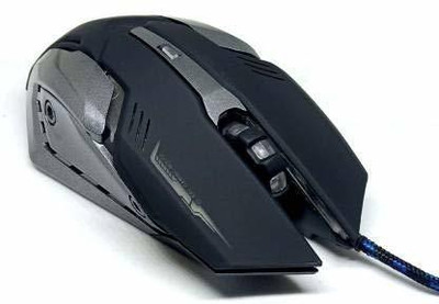 LipiWorld TJ-10 Wired USB Gaming Mouse,1600DPI LED Backlight Wired USB 2.0 Optical Mouse 1.5M Nylon Cable for Gamers Wired Ambidextrous Optical Gaming Mouse(USB 2.0, Black, Grey) LipiWorld TJ-10 Wired USB Gaming Mouse,1600DPI LED Backlight Wired USB 2.0 Optical Mouse 1.5M Nylon Cable for Gamers Wired Ambidextrous Optical Gaming Mouse(USB 2.0, Black, Grey)