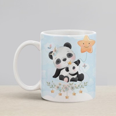 Flipkart SmartBuy Panda Bears Ceramic Coffee Mug(330 ml)