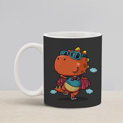 Flipkart SmartBuy Cool Dino Ceramic Coffee Mug(330 ml)