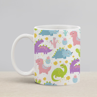 Flipkart SmartBuy Dinosaurs Ceramic Coffee Mug(330 ml)