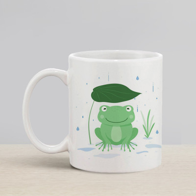 Flipkart SmartBuy Happy Frog Ceramic Coffee Mug(330 ml)