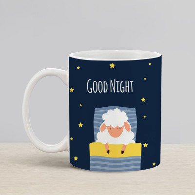 Flipkart SmartBuy Good Night Sheep Ceramic Coffee Mug(330 ml)