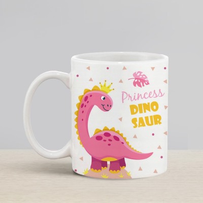 Flipkart SmartBuy Dinosaur Princess Ceramic Coffee Mug(330 ml)