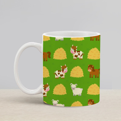 Flipkart SmartBuy Moo Cows Ceramic Coffee Mug(330 ml)