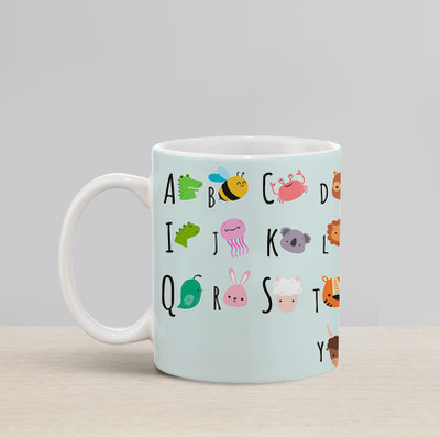Flipkart SmartBuy Alphabets Ceramic Coffee Mug(330 ml)