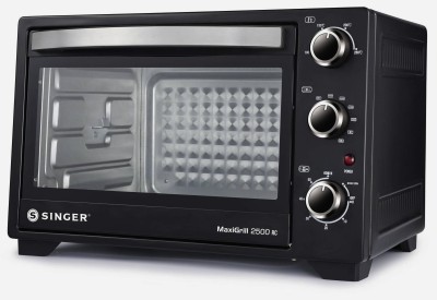 Singer 25-Litre MaxiGrill 2500 RC Oven Toaster Grill (OTG)(Black)