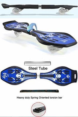 CountryLink Alloy Made Heavy Duty Wave Board, Two Wheel Skate Board for Boys and for Girls Skating Purpose Flash Colorful Lights on Plastic Wheels, ( Color & Design May Vary ) 35 inch x 5 inch Skateboard(Multicolor, Pack of 1)