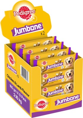 PEDIGREE Jumbone Chicken, Lamb Dog Treat(2.16 kg, Pack of 12)