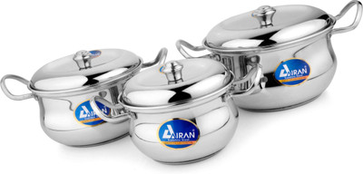 20% OFF on Airan Set Handi 1 L, 0.75 L, 1 L with Lid(Stainless Steel, Induction Bottom) 20% OFF on Airan Set Handi 1 L, 0.75 L, 1 L with Lid(Stainless Steel, Induction Bottom)