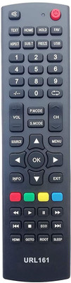 BhalTech URL161 LED LCD Smart TV Compatible for  Micromax Remote Controller(Black)