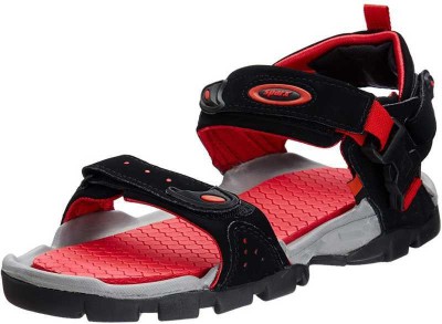 Sparx SS 502 Men Sandals(Black, Red , 9)