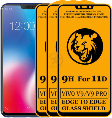 HQ Protection Edge To Edge Tempered Glass for Vivo V9 Pro(Pack of 3)