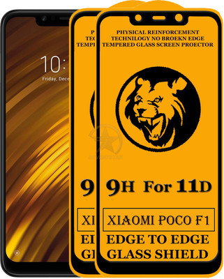 HQ Protection Edge To Edge Tempered Glass for POCO F1(Pack of 2)