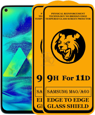 SEVEN7STAR Edge To Edge Tempered Glass for Samsung Galaxy A60(Pack of 2)