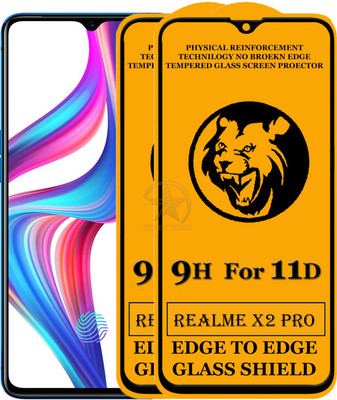 11D Edge To Edge Tempered Glass for Realme X2 Pro(Pack of 2)