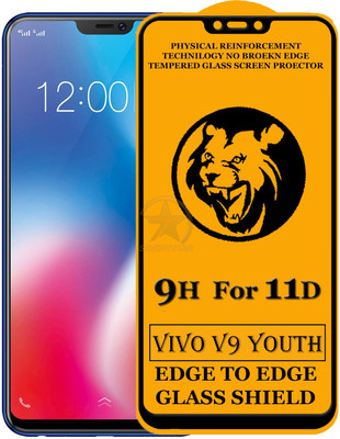 SEVEN7STAR Edge To Edge Tempered Glass for Vivo V9 Youth(Pack of 1)