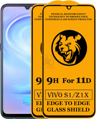 SEVEN7STAR Edge To Edge Tempered Glass for Vivo Z1x(Pack of 2)