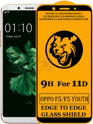 HQ Protection Edge To Edge Tempered Glass for Oppo F5(Pack of 1)