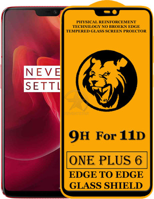 SEVEN7STAR Edge To Edge Tempered Glass for OnePlus 6(Pack of 1)
