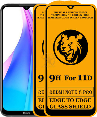 SEVEN7STAR Edge To Edge Tempered Glass for Redmi Note 8 Pro(Pack of 2)