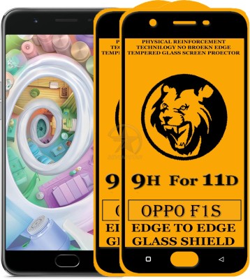 HQ Protection Edge To Edge Tempered Glass for Oppo F1s(Pack of 2)