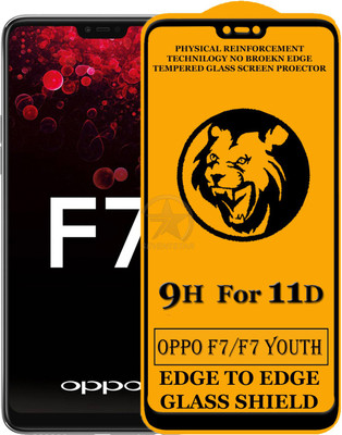 SEVEN7STAR Edge To Edge Tempered Glass for OPPO F7(Pack of 1)