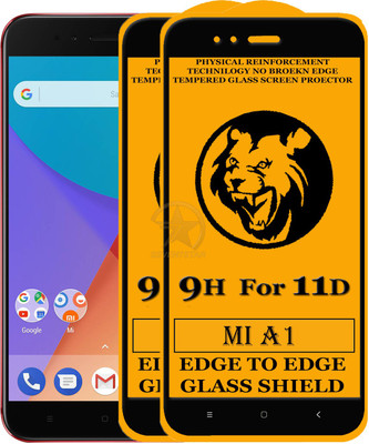 HQ Protection Edge To Edge Tempered Glass for Mi A1(Pack of 2)