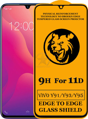 SEVEN7STAR Edge To Edge Tempered Glass for Vivo Y93(Pack of 1)
