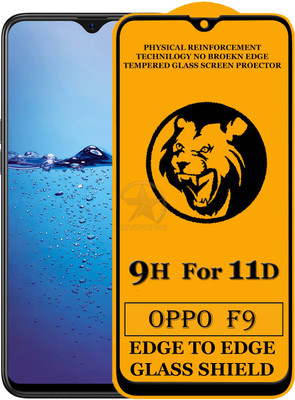 HQ Protection Edge To Edge Tempered Glass for Oppo F9(Pack of 1)