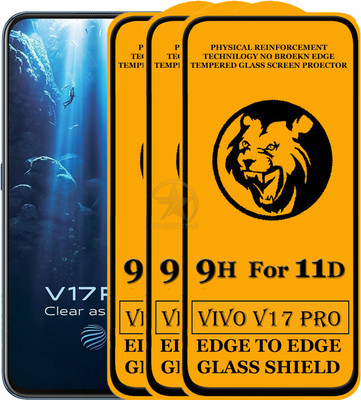 SEVEN7STAR Edge To Edge Tempered Glass for Vivo V17 Pro(Pack of 3)