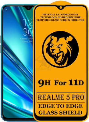 SEVEN7STAR Edge To Edge Tempered Glass for Realme 5 Pro(Pack of 1)