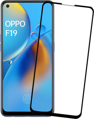 Karpine Edge To Edge Tempered Glass for Oppo F19(Pack of 1)