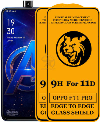 SEVEN7STAR Edge To Edge Tempered Glass for Oppo F11 Pro(Pack of 2)