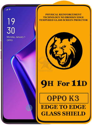 SEVEN7STAR Edge To Edge Tempered Glass for OPPO K3(Pack of 1)