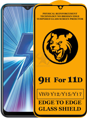 SEVEN7STAR Edge To Edge Tempered Glass for Vivo Y15(Pack of 1)