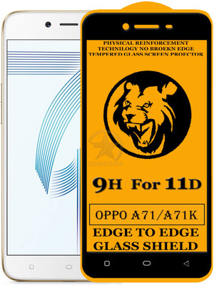 HQ Protection Edge To Edge Tempered Glass for Oppo A71(Pack of 1)