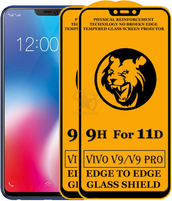 HQ Protection Edge To Edge Tempered Glass for Vivo V9 Pro(Pack of 2)