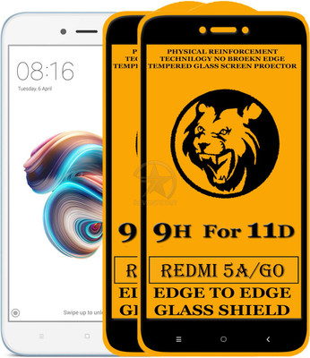 HQ Protection Edge To Edge Tempered Glass for Redmi GO(Pack of 2)