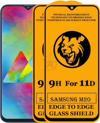 SEVEN7STAR Edge To Edge Tempered Glass for Samsung Galaxy M20(Pack of 2)