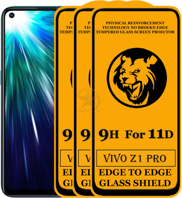 SEVEN7STAR Edge To Edge Tempered Glass for Vivo Z1 Pro(Pack of 3)