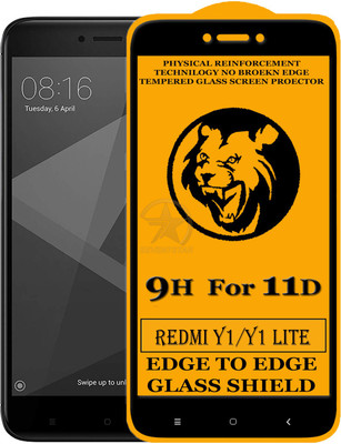 SEVEN7STAR Edge To Edge Tempered Glass for Mi Redmi Y1 Lite(Pack of 1)