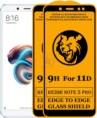 SEVEN7STAR Edge To Edge Tempered Glass for Mi Redmi Note 5 Pro(Pack of 2)