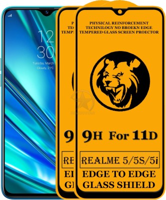 HQ Protection Edge To Edge Tempered Glass for Realme 5i(Pack of 2)